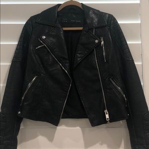 ZARA basic leather jacket
